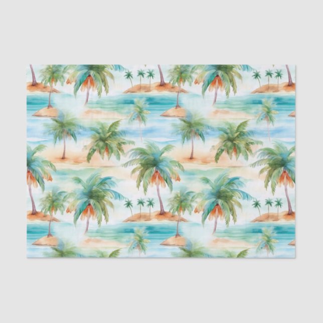 Palm Summer Tissue Paper Seidenpapier (Vorderseite)