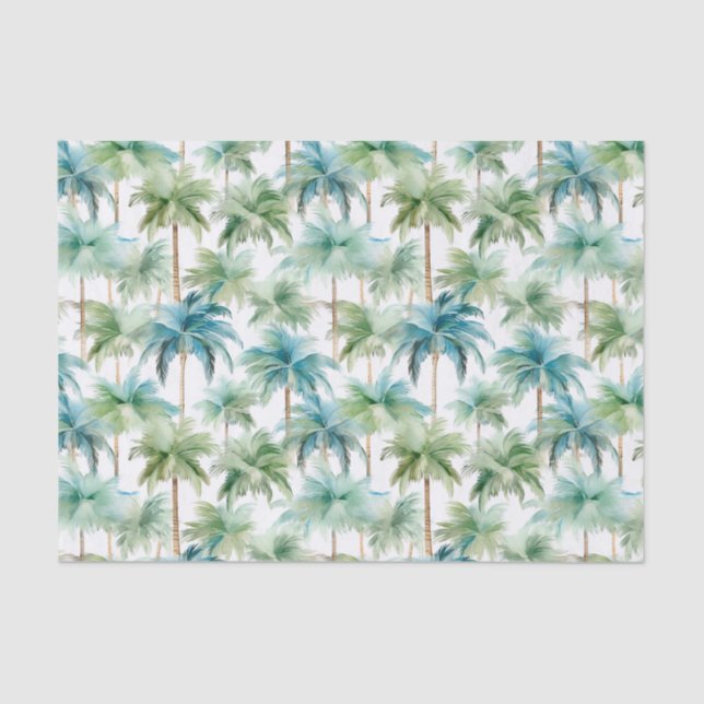 Palm Summer Tissue Paper Seidenpapier (Vorderseite)