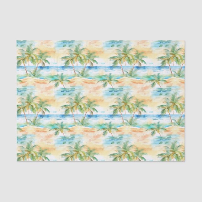 Palm Summer Tissue Paper Seidenpapier (Vorderseite)