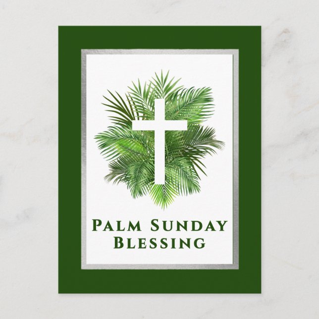 Palm Sunday Blessing Holy Week Feiertagspostkarte (Vorderseite)