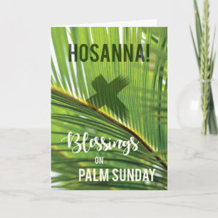 Palm Sunday Blessings Hosanna Karte