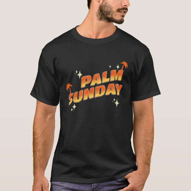 Palm Sunday church religion holiday god catholic C T-Shirt (Vorderseite)