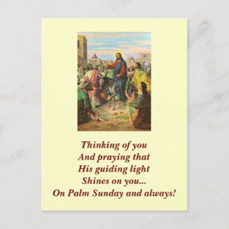 Palm Sunday Heiliger Wunsch Postkarte