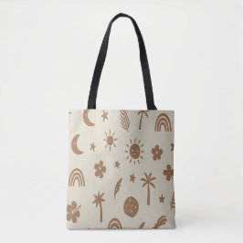 Palm Tree and Moon Tote Bag