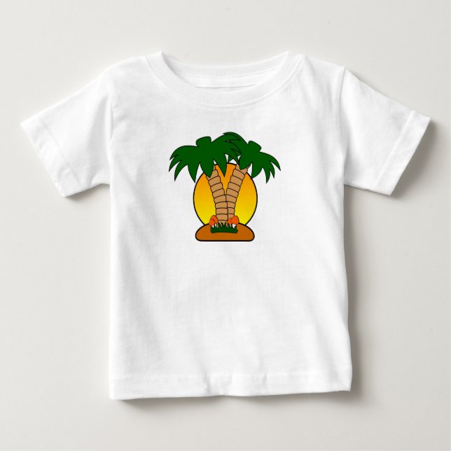 Palm Tree Baby T-shirt (Vorderseite)
