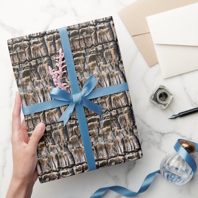 Palm Tree Bark Geschenkpapier (Schenken)