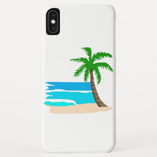 Palm Tree Beach Case-Mate iPhone Hülle (Rückseite)