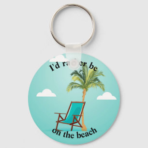 Palm Tree Beach Chair Schlüsselanhänger