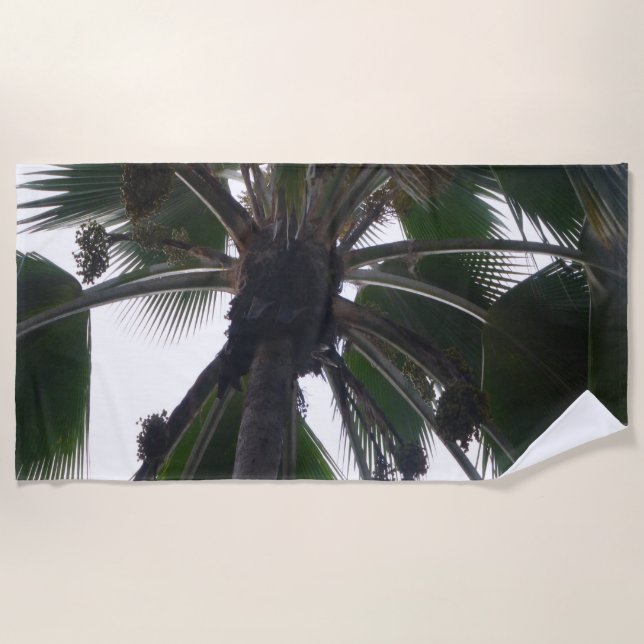 Palm Tree Beach Handtuch (Vorderseite)