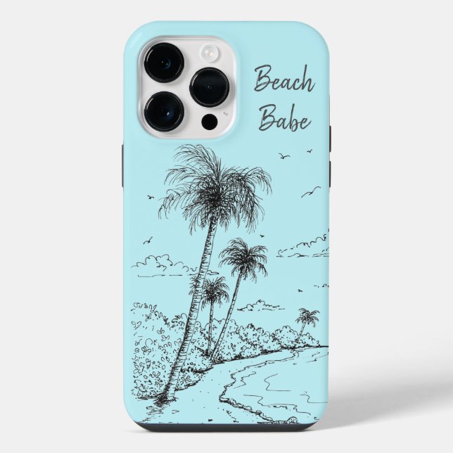 Palm Tree Beach iPhone Hülle (Rückseite)