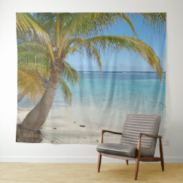 Palm Tree Beach Landschaftlich Ocean Landschaft Hi Wandteppich