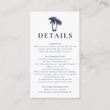 Palm Tree Beach Nautical Navy Details Umschließung