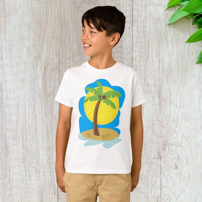 Palm Tree Beach T-Shirt (Von Creator hochgeladen)