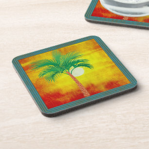 Palm Tree Beverage Coaster Getränkeuntersetzer