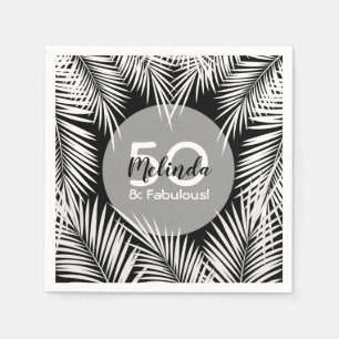 Palm Tree Birthday Serviette