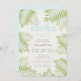 Palm Tree Blätter Aloha Baby Dusche Einladung