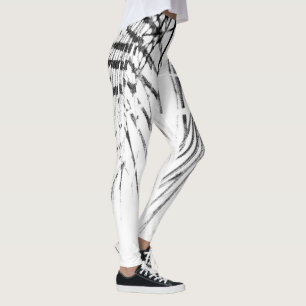 Palm Tree Blätter Minimalismus Sketch Leggings