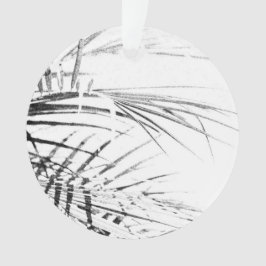 Palm Tree Blätter Minimalismus Sketch Ornament