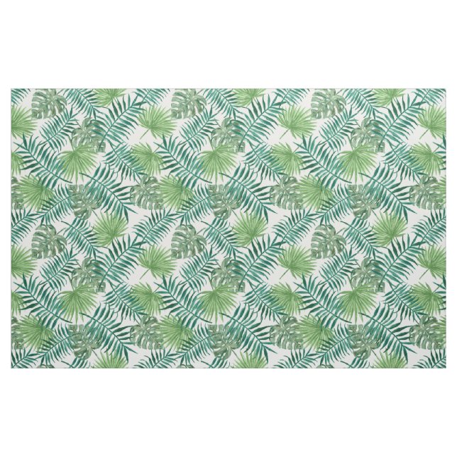Palm Tree Blätter Tropical Green Pattern Stoff (Fat Quarter (45,7 x 55,9 cm))