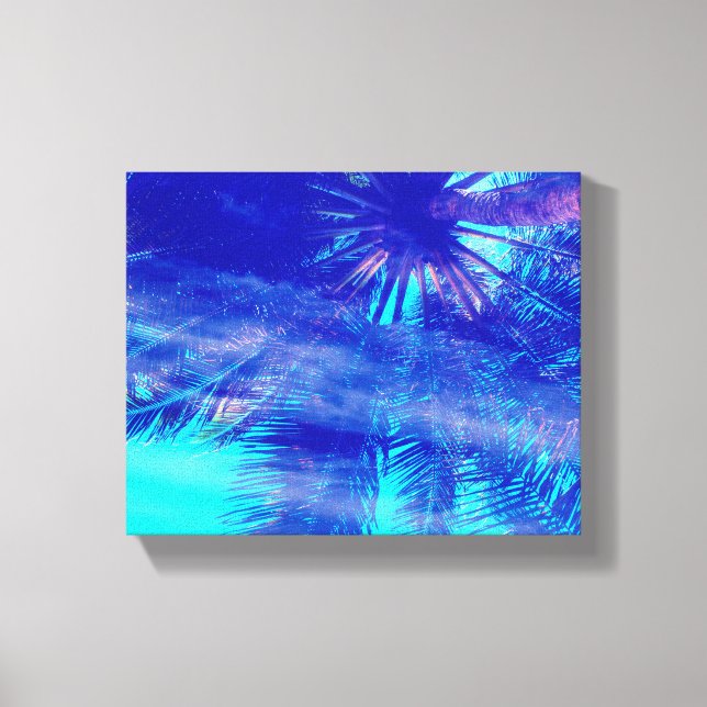 Palm Tree Blues Leinwanddruck (Vorderseite)