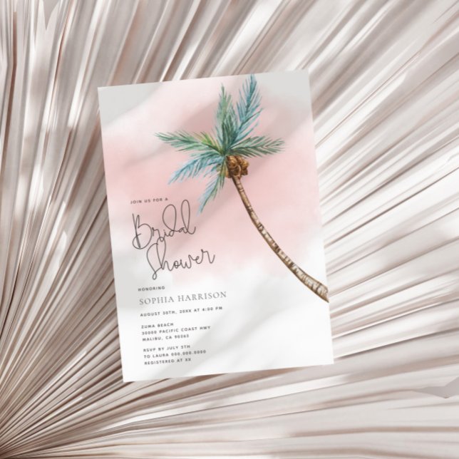 Palm Tree Bridal Dusche Einladung (Von Creator hochgeladen)