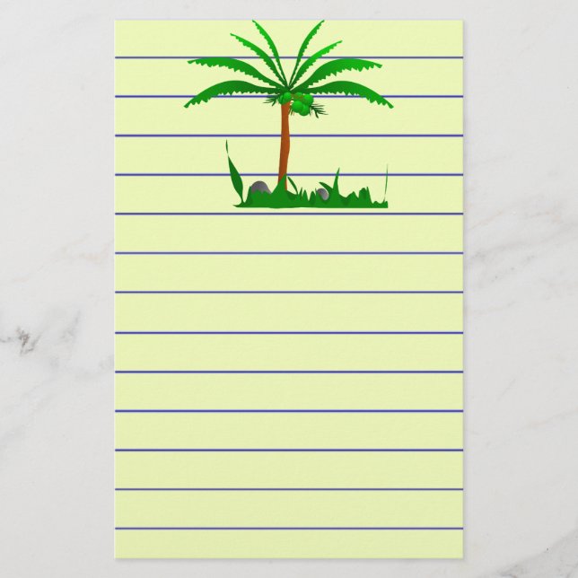 Palm Tree Briefpapier (Vorderseite)