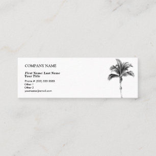 Palm Tree Business Card Mini Visitenkarte