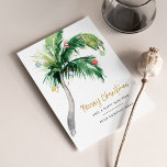Palm Tree Business Logo Weihnachtskarte Mitteilungskarte<br><div class="desc">Palm Tree Watercolor Weihnachtskarte Business,  die Sie leicht anpassen können,  indem Sie auf den Button "Personalisieren" klicken. Fügen Sie eine benutzerdefinierte Nachricht für Ihre Kunden und Ihr Firmenlogo hinzu,  oder löschen Sie die Platzhaltervorlage</div>