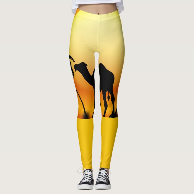 Palm Tree & Camel Leggings (Vorderseite)