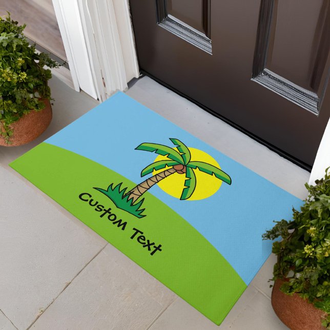 Palm Tree Cartoon Doormat Fußmatte (Von Creator hochgeladen)