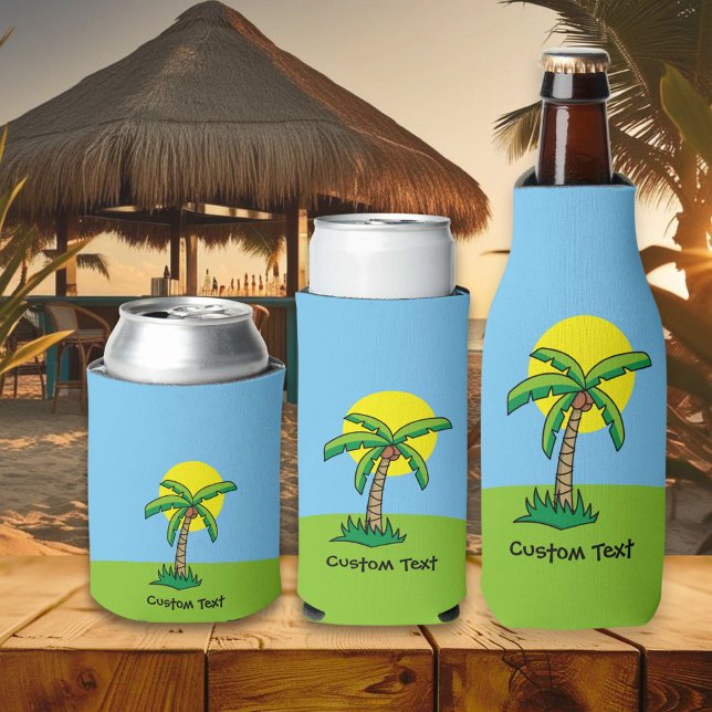 Palm Tree Cartoon Flasche Cooler Flaschenkühler (Von Creator hochgeladen)