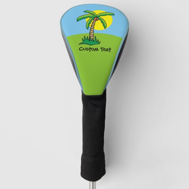 Palm Tree Cartoon Golf Head Cover Golf Headcover (Vorderseite)
