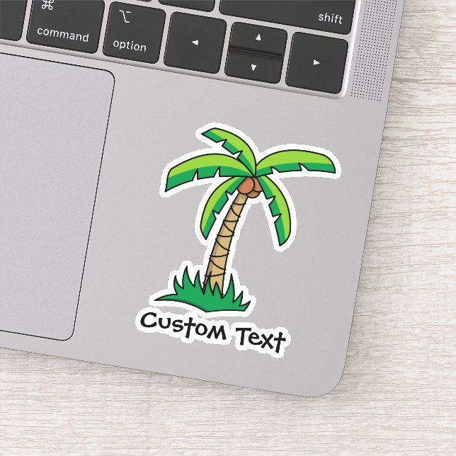 Palm Tree Cartoon Sticker (Detail)