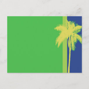 Palm Tree Citrus Farbe Postkarte