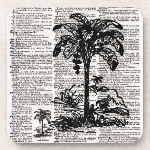Palm Tree Dictionary Art Untersetzer