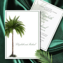 Palm Tree Elegante Hochzeit Moderne Probe