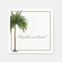 Palm Tree Elegante Moderner Chic Serviette