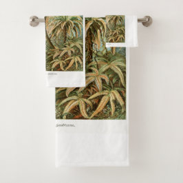 Palm Tree Ernst Haeckel Badhandtuch Set