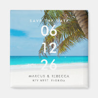 Palm Tree Florida Beach Hochzeit Save the Date