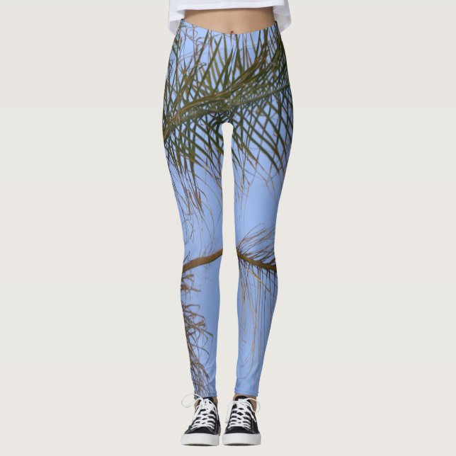 Palm Tree Fronds Leggings (Vorderseite)