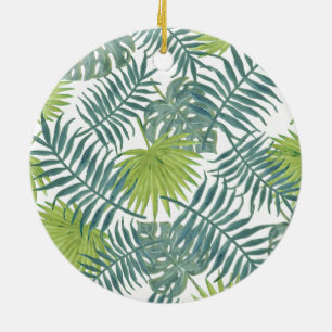 Palm Tree Fronds malen hawaiianische Printwerbung Keramikornament