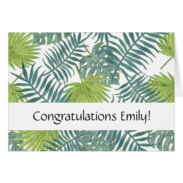 Palm Tree Fronds malen hawaiisch (Vorderseite (Horizontal))