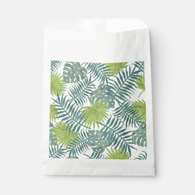 Palm Tree Fronds malen hawaiisch Geschenktütchen (Vorderseite)