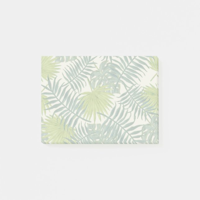 Palm Tree Fronds malen hawaiisch Post-it Klebezettel (Vorderseite)
