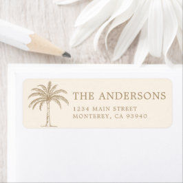 Palm Tree für kundenspezifische Monogramm-Hochzeit