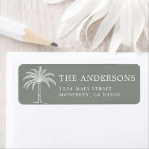 Palm Tree für kundenspezifische Monogramm-Hochzeit