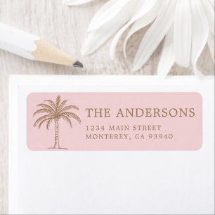 Palm Tree für kundenspezifische Monogramm-Hochzeit