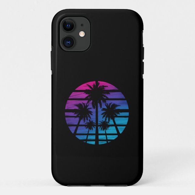Palm Tree Hawaiian Beach Sommerurlaub Case-Mate iPhone Hülle (Rückseite)