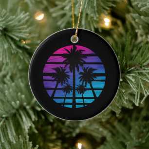 Palm Tree Hawaiian Beach Sommerurlaub Keramik Ornament