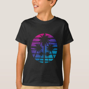 Palm Tree Hawaiian Beach Sommerurlaub T-Shirt